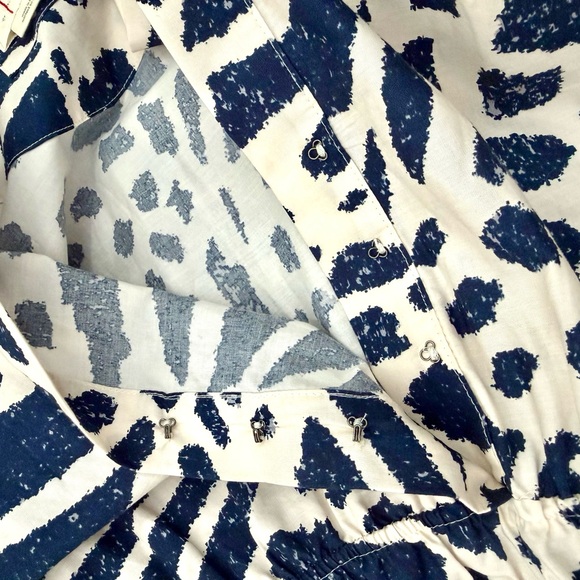 Anthropologie Somerset Long Sleeve Poplin Maxi Dress size 2X Cotton Boho Maxi - Picture 14 of 16